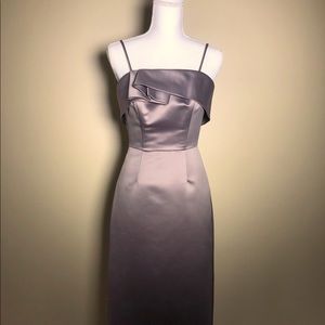 Beautiful satin unique full length dress